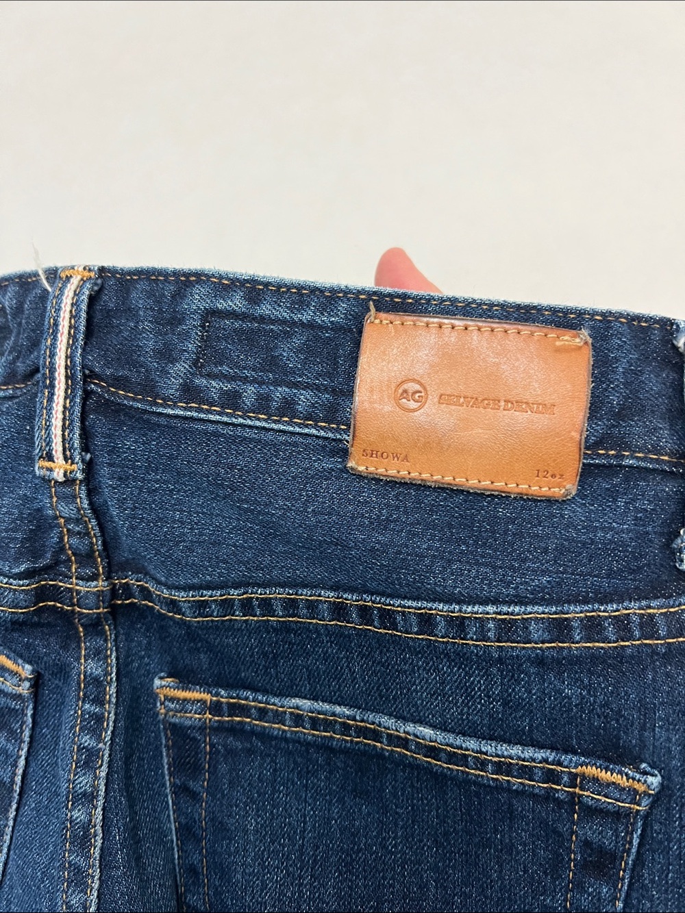 AG Alexxis Slim High Rise Selvage Jeans Women's 25R - SHOWA Japan Denim Limited - Picture 5 of 16